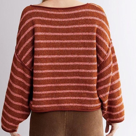 Free People Sweaters - Bardot Striped Sweater
FREE PEOPLE